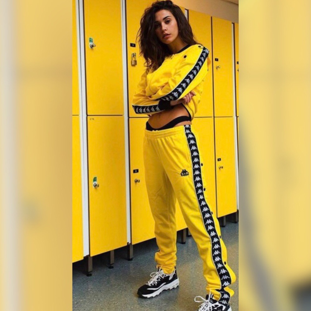 KAPPA Yellow Track Pants